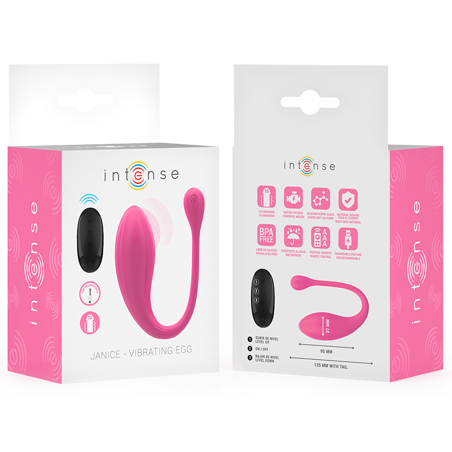 Vibrateur double stimulation en U — INTENSE REMOTE CONTROL