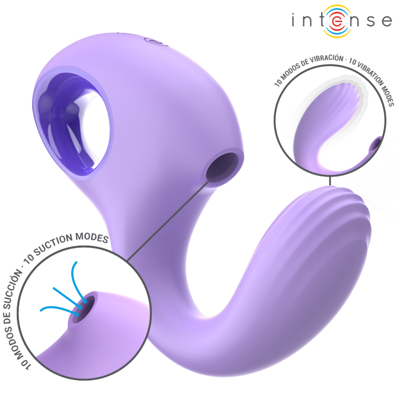 Stimulateur vibrant à aspiration intense — INTENSE HIGH TECH