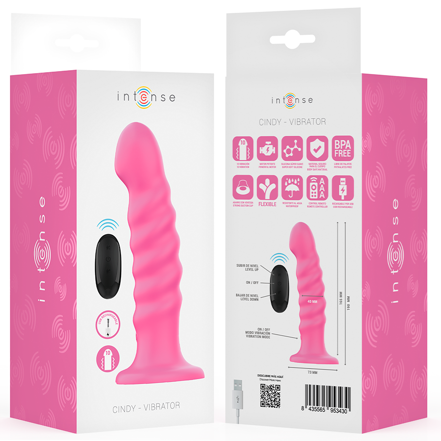 Vibrateur spiralé intense à télécommande — INTENSE REMOTE CONTROL