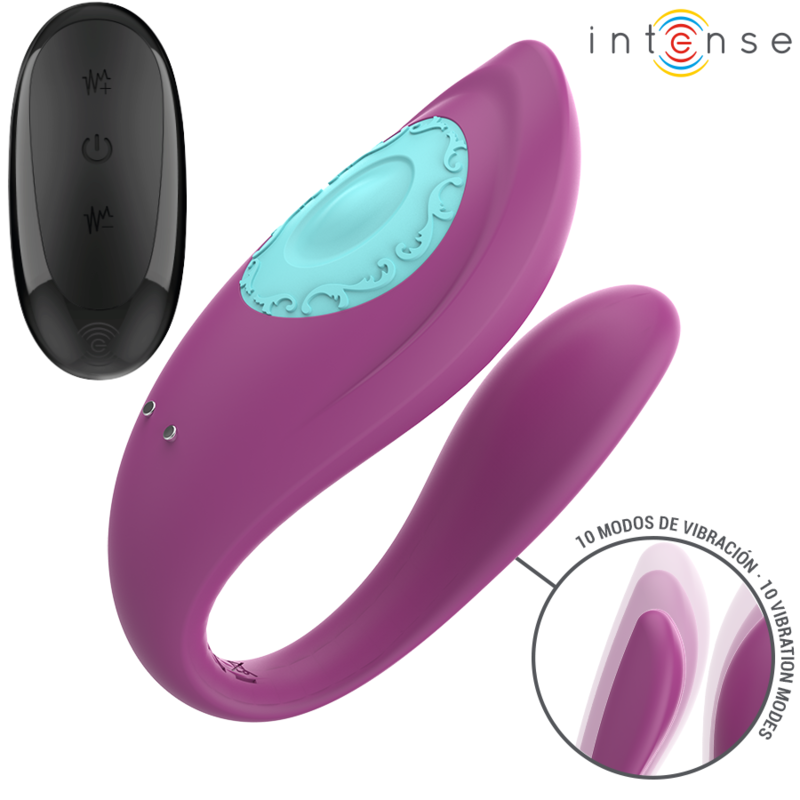 Vibrateur en U Annie violet télécommandé — INTENSE REMOTE CONTROL