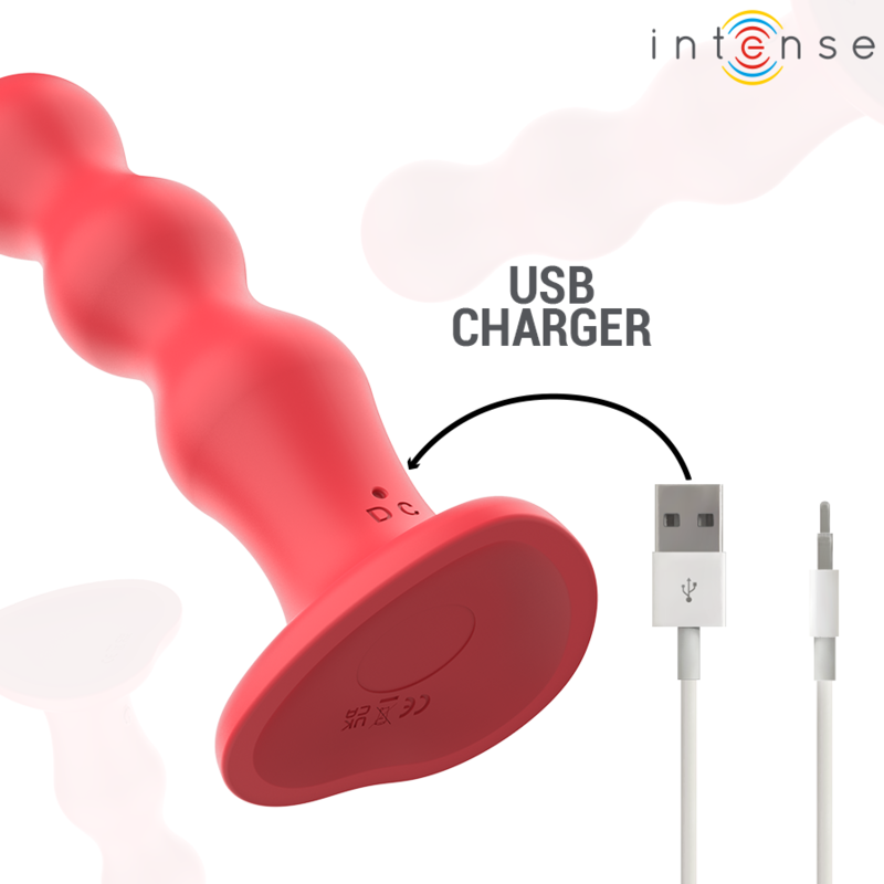 Vibrateur texturé puissant à ventouse et télécommande — INTENSE REMOTE CONTROL