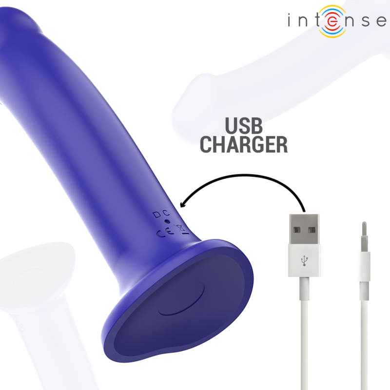Vibromasseur Victoria à ventouse et télécommande, 10 vibrations — INTENSE REMOTE CONTROL