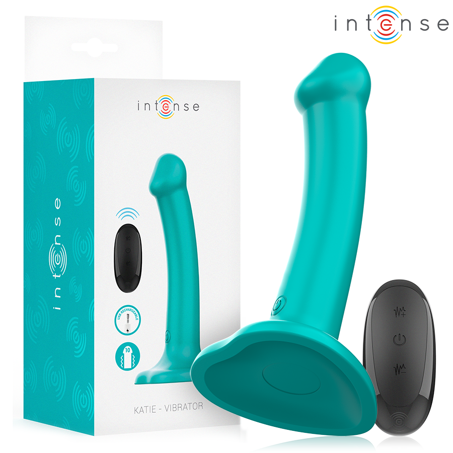 Vibromasseur Katie avec ventouse et télécommande — INTENSE REMOTE CONTROL