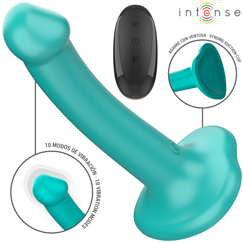 Vibromasseur Katie avec ventouse et télécommande — INTENSE REMOTE CONTROL