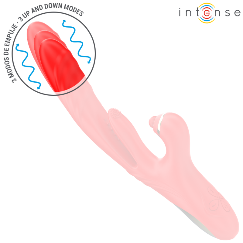 Vibrateur 3-en-1 rouge intense — INTENSE HIGH TECH