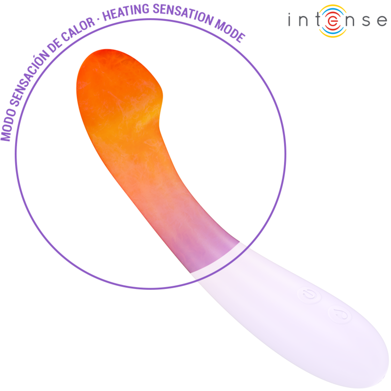 Vibromasseur chauffant Becky 19 cm 7 vibrations — INTENSE HIGH TECH