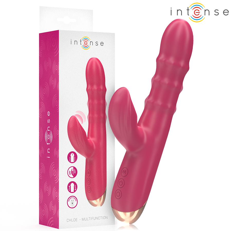 Vibrateur multifonction 3 en 1 rouge — INTENSE HIGH TECH