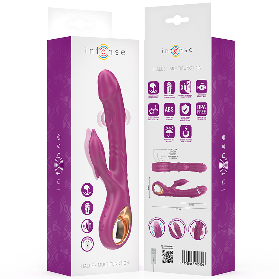 Vibrateur multifonction dauphin avec langue stimulante — INTENSE HIGH TECH