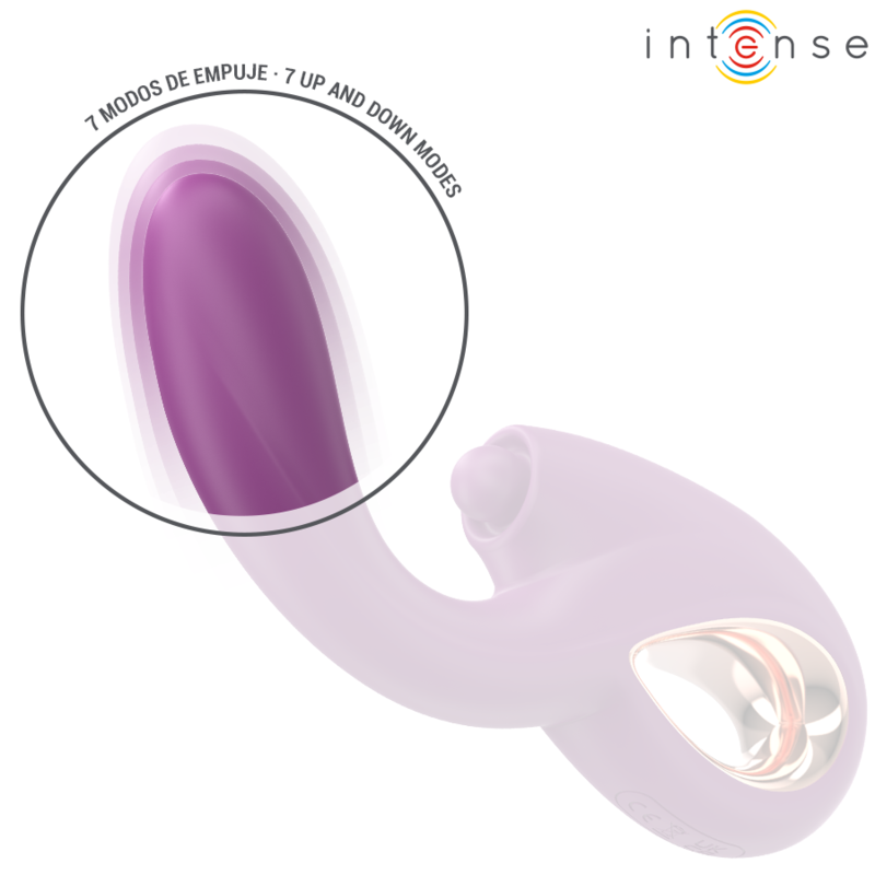 Vibromasseur point G multifonction taping, poussée et vibration violet — INTENSE HIGH TECH