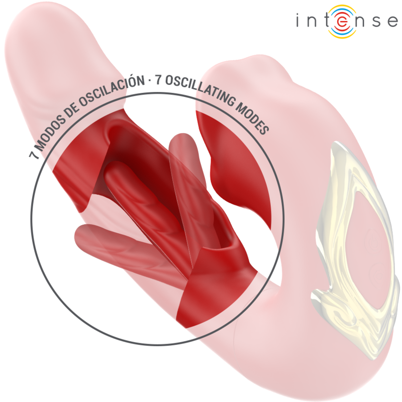 Double vibrateur à bouche stimulante — INTENSE HIGH TECH