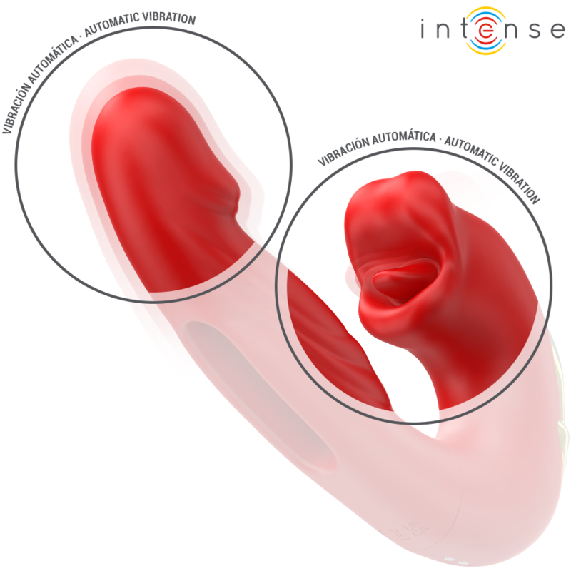 Double vibrateur à bouche stimulante — INTENSE HIGH TECH