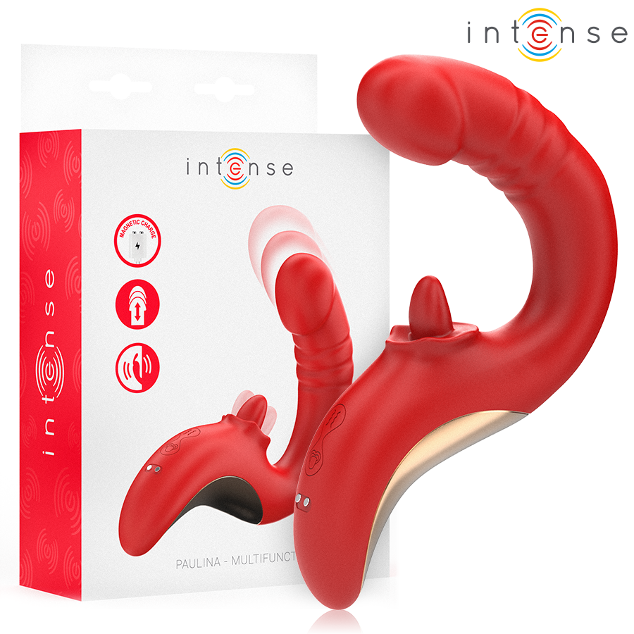 Vibrateur et stimulateur double en forme de U — INTENSE HIGH TECH