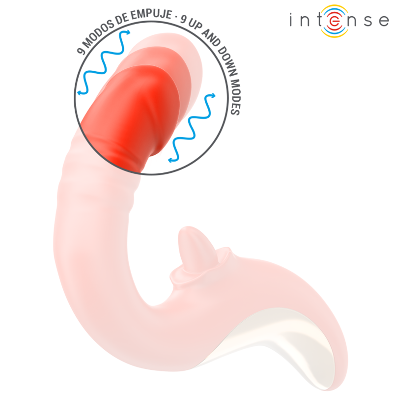 Vibrateur et stimulateur double en forme de U — INTENSE HIGH TECH