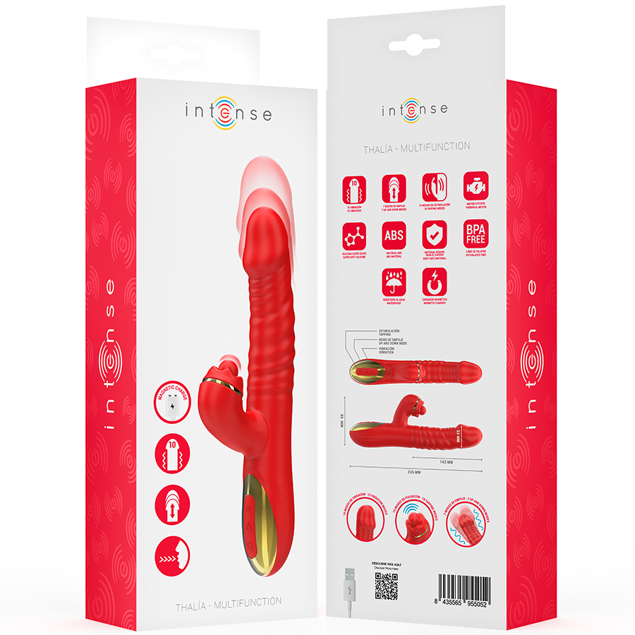 Thalia vibromasseur multifonction vibration, poussée et tapping — INTENSE HIGH TECH