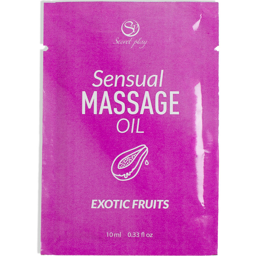 Huile de massage monodose aux fruits exotiques — SECRETPLAY COSMETIC