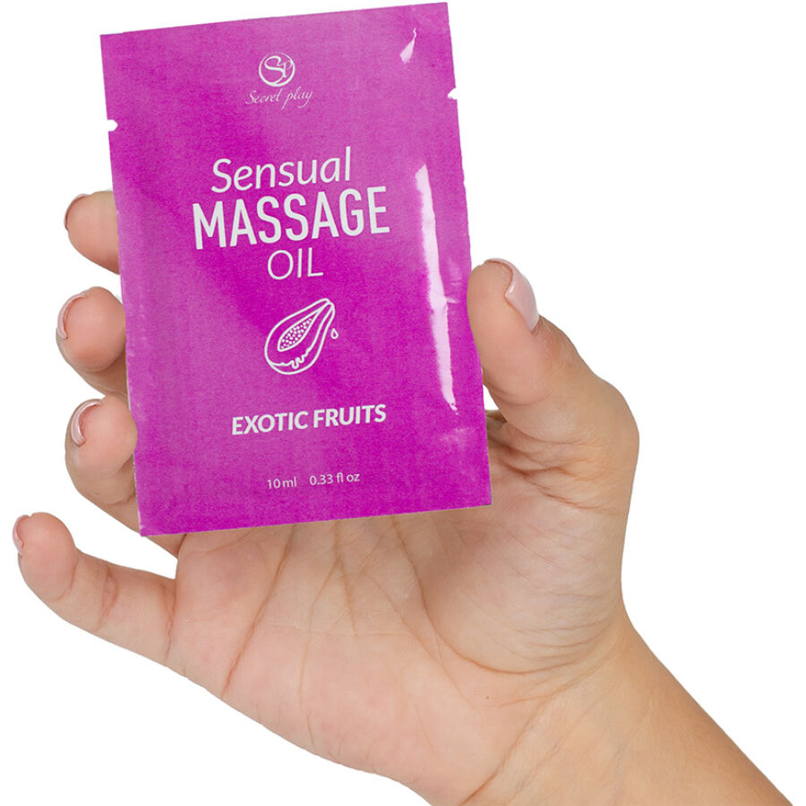 Óleo de massagem monodose com frutas exóticas — SECRETPLAY COSMETIC