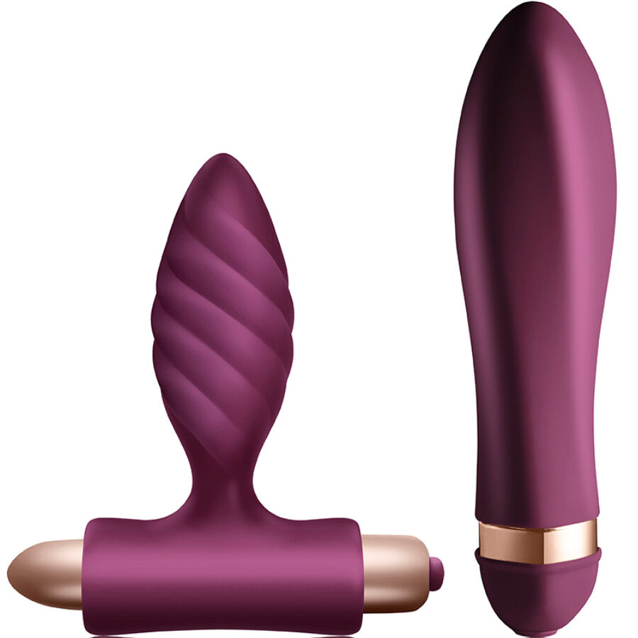 Coffret duo vibrant torsadé et plug anal — CLIMAXIMUM