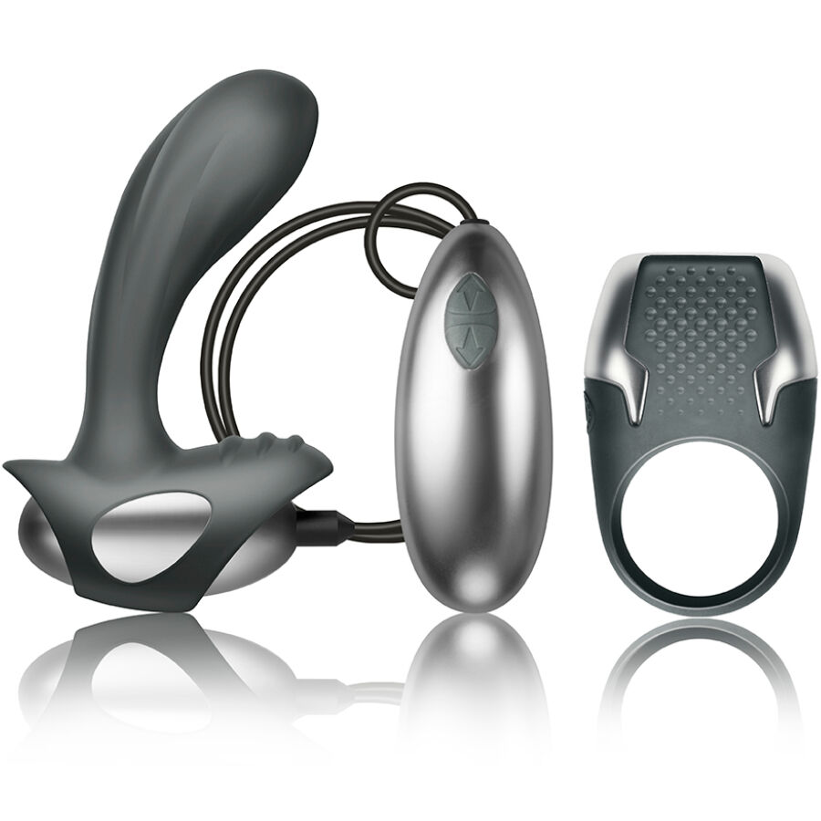 Kit anneau pénien et masseur de prostate vibrant — CLIMAXIMUM