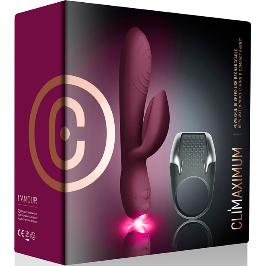 Kit duo vibrant rabbit et anneau pénien à LED — CLIMAXIMUM