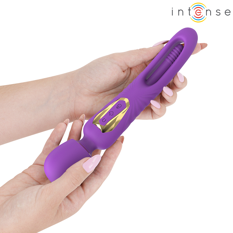 Baguette vibrante avec langue oscillante — INTENSE HIGH TECH