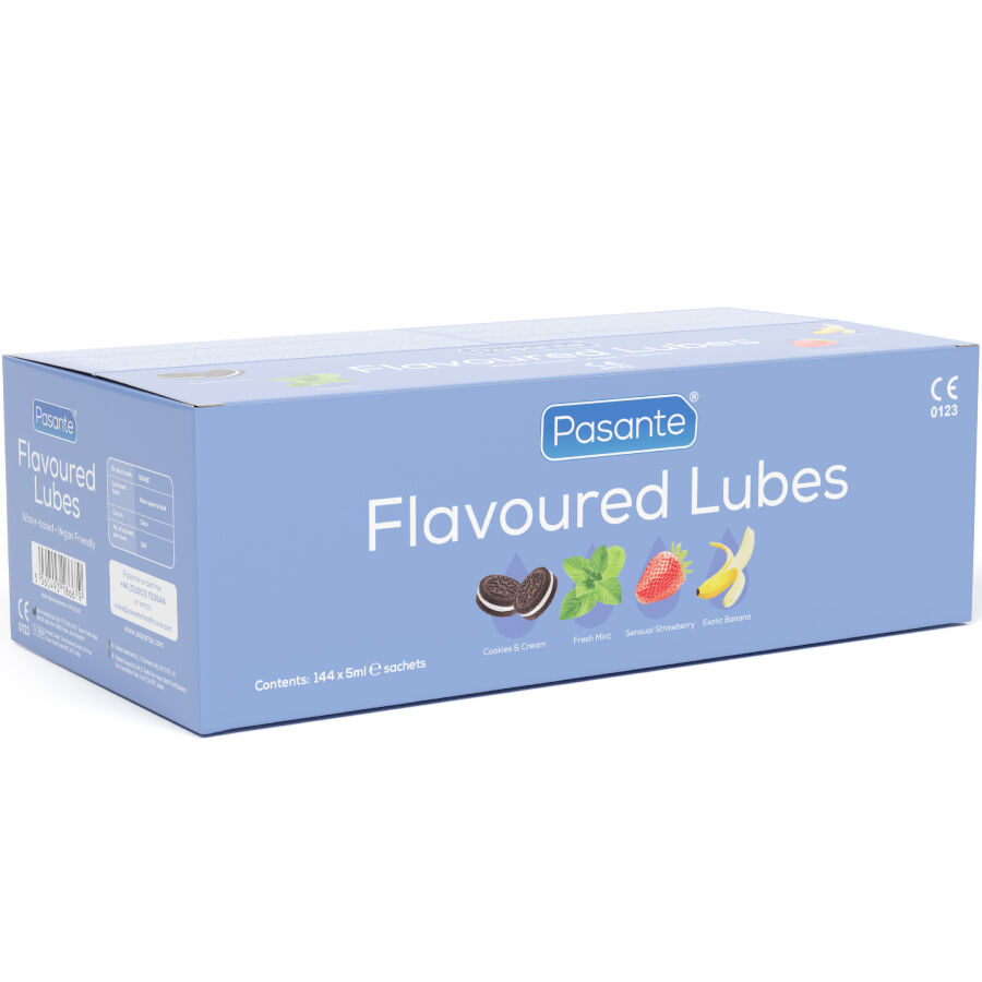 Coffret de lubrifiants aromatisés 144 unidoses 5 ml — PASANTE