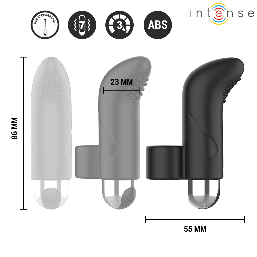 Stimulateur digital rechargeable Damiano — INTENSE FUN TOYS