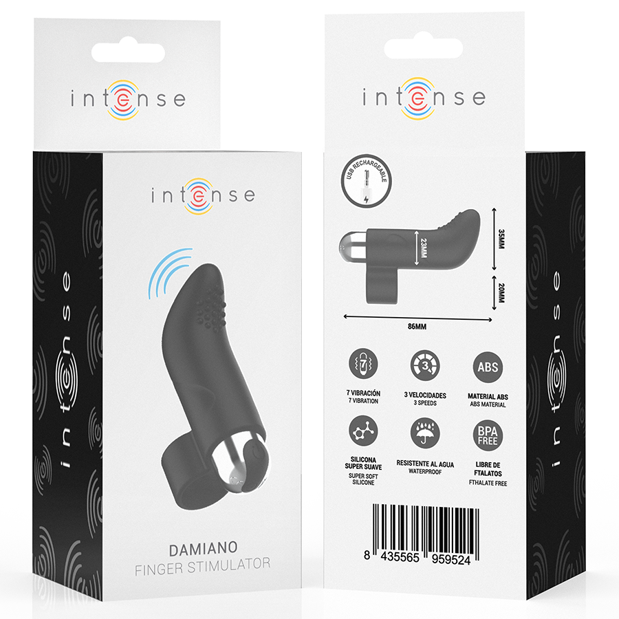 Stimulateur digital rechargeable Damiano — INTENSE FUN TOYS