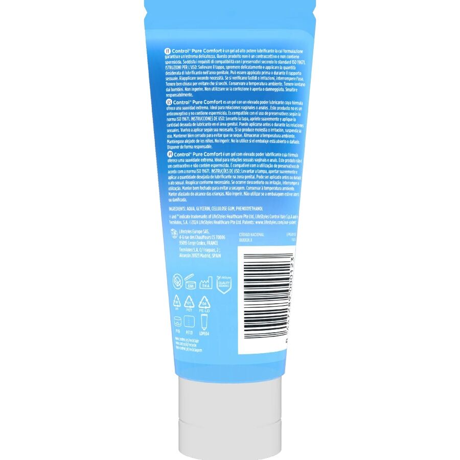 Lubrifiant hydratation intense Pure Comfort — CONTROL LUBES