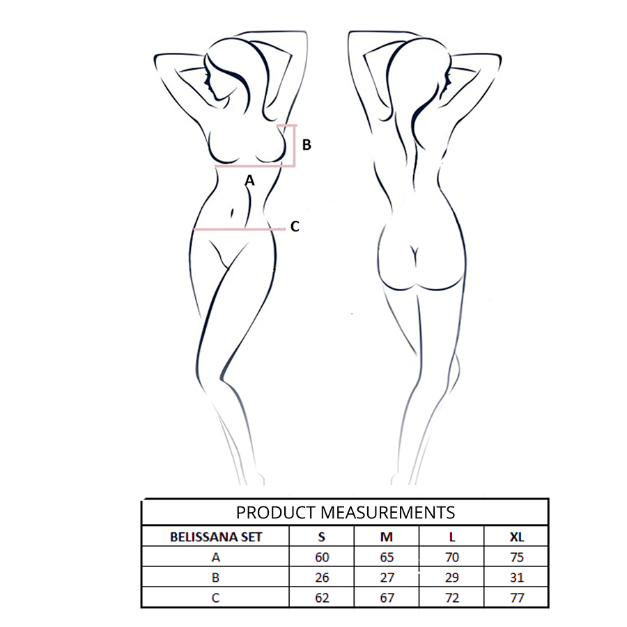 Ensemble soutien-gorge et string Belissana blanc — PASSION WOMAN SETS