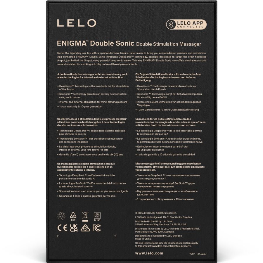 Double vibromasseur sonique point A et point G — LELO