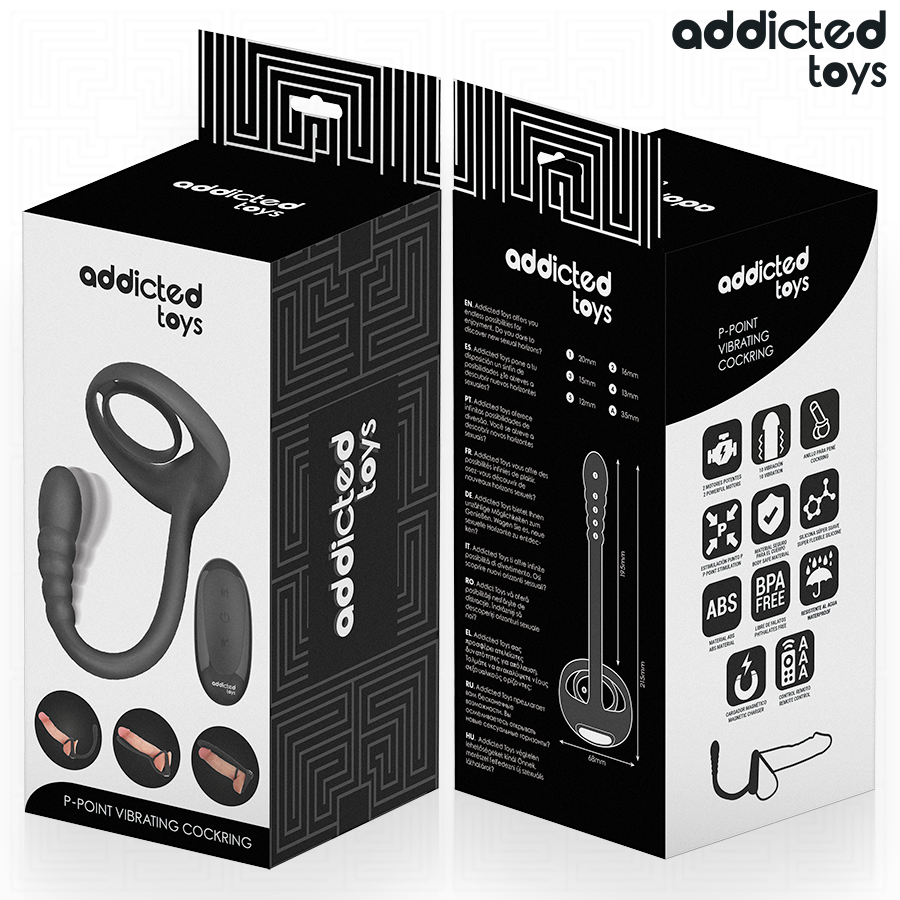Anneau vibrant pour point P avec télécommande — ADDICTED TOYS