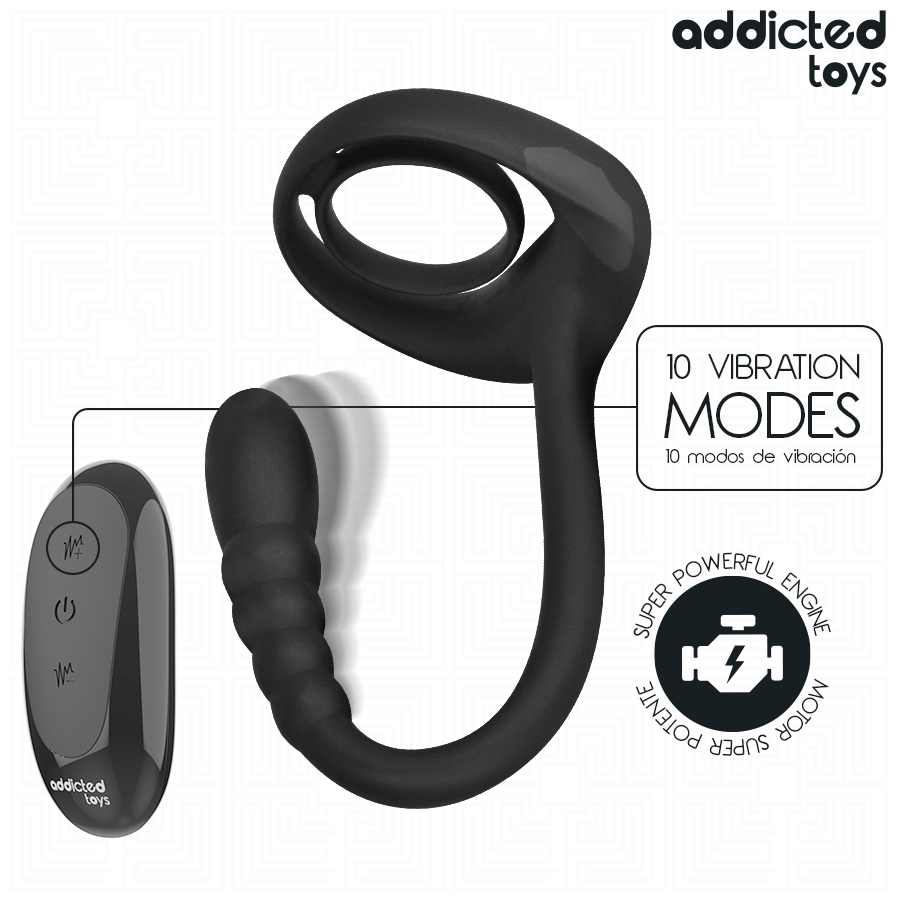 Anneau vibrant pour point P avec télécommande — ADDICTED TOYS