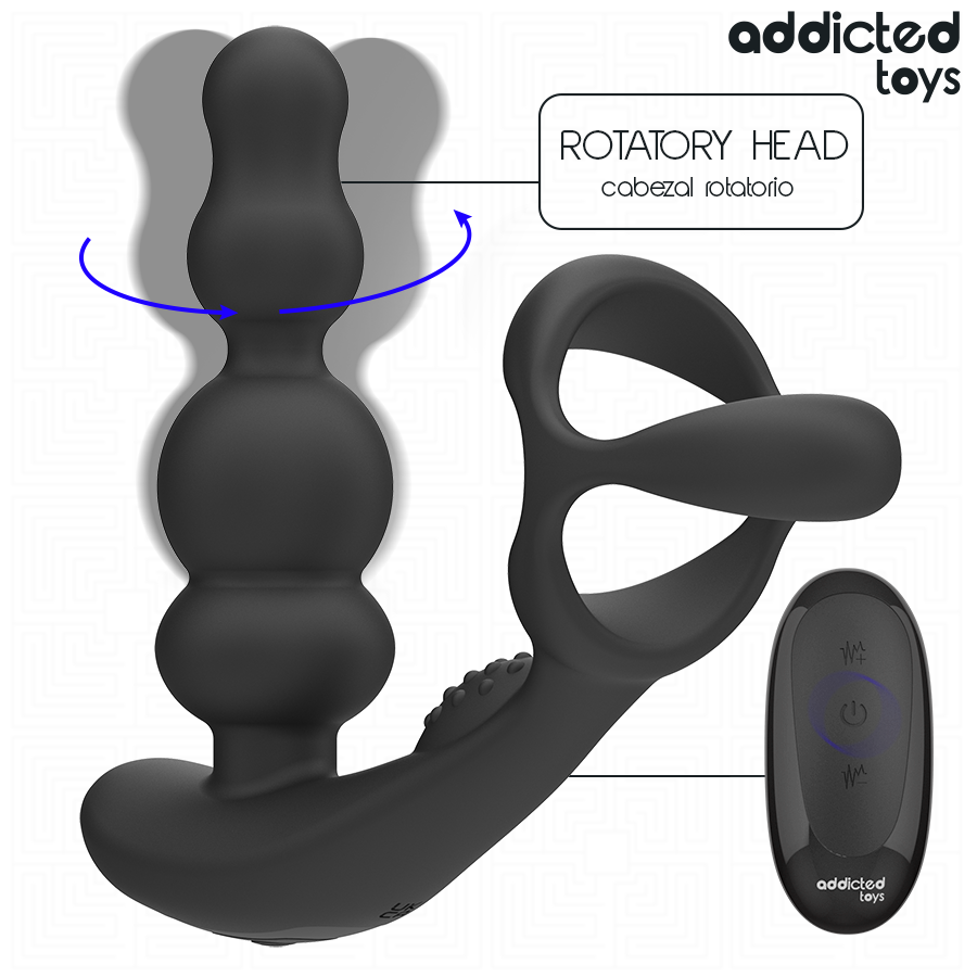 Masseur de prostate rotatif à télécommande — ADDICTED TOYS