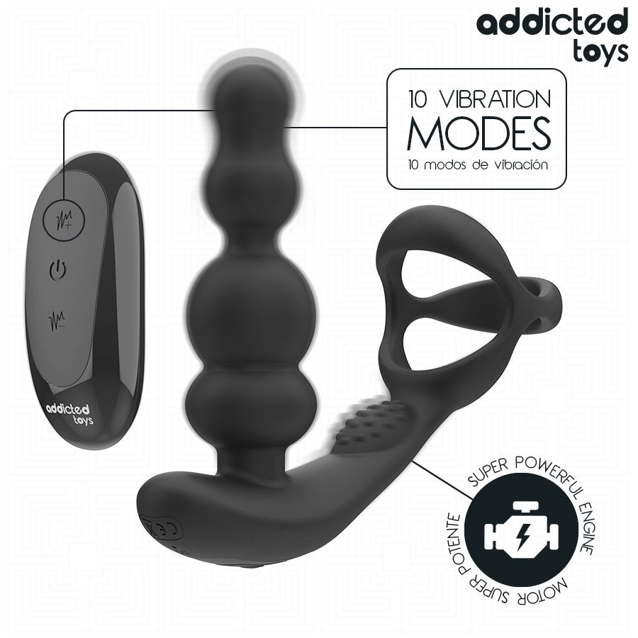 Masseur de prostate rotatif à télécommande — ADDICTED TOYS