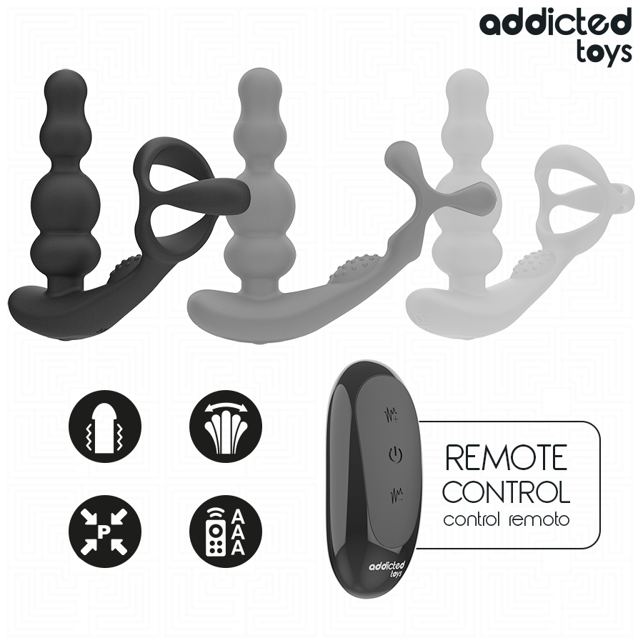 Masseur de prostate rotatif à télécommande — ADDICTED TOYS