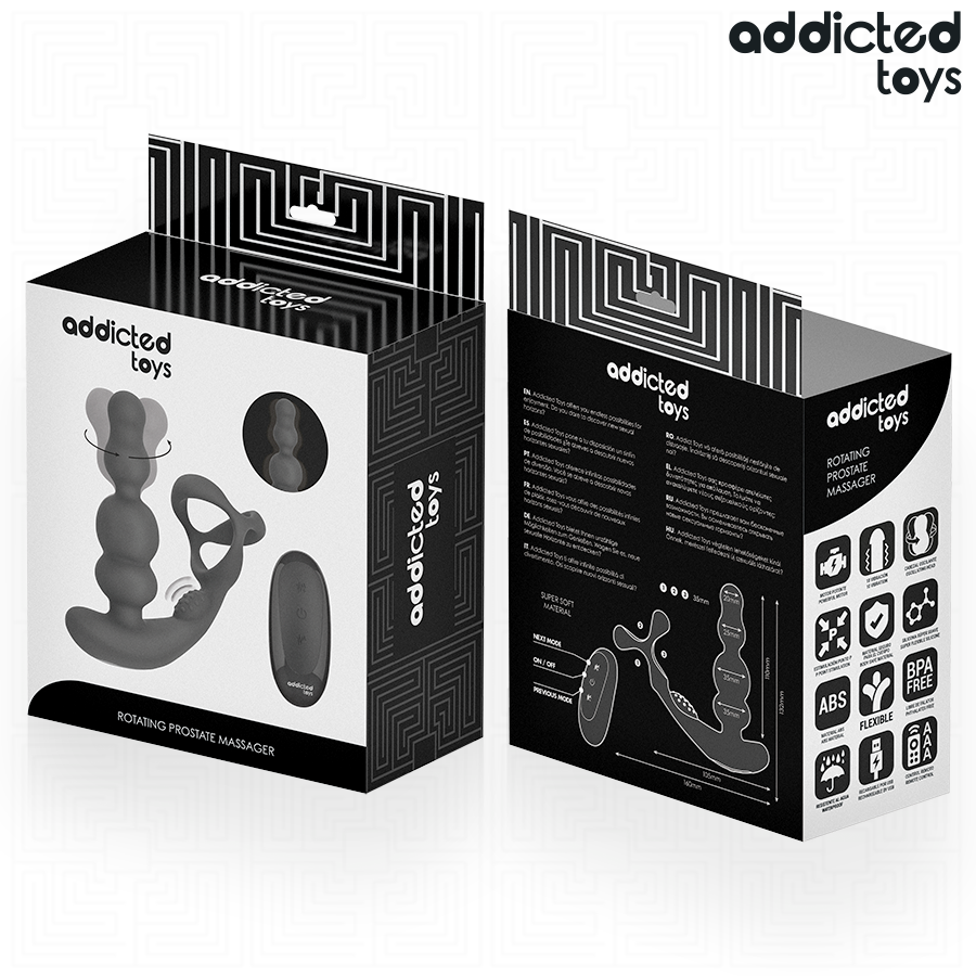 Masseur de prostate rotatif à télécommande — ADDICTED TOYS