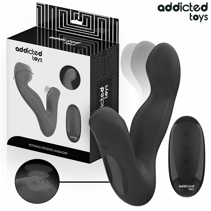 Masseur prostatique oscillant avec mode pulsation et télécommande — ADDICTED TOYS