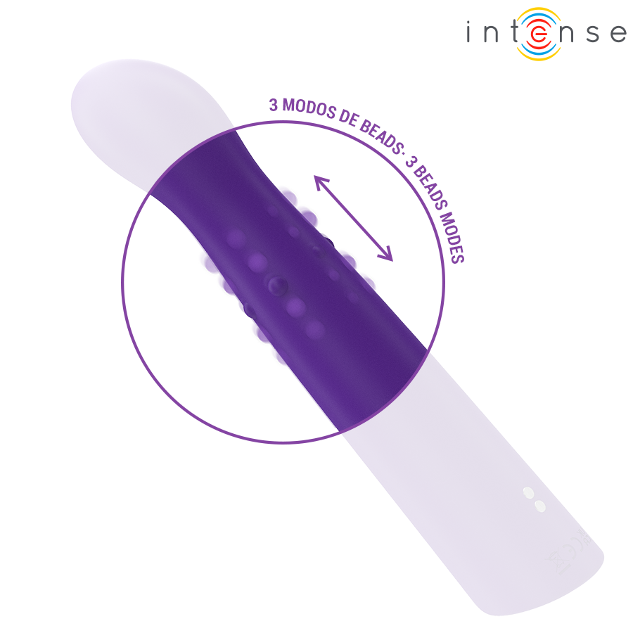 Vibromasseur point G avec mouvement vertical et billes internes — INTENSE HIGH TECH
