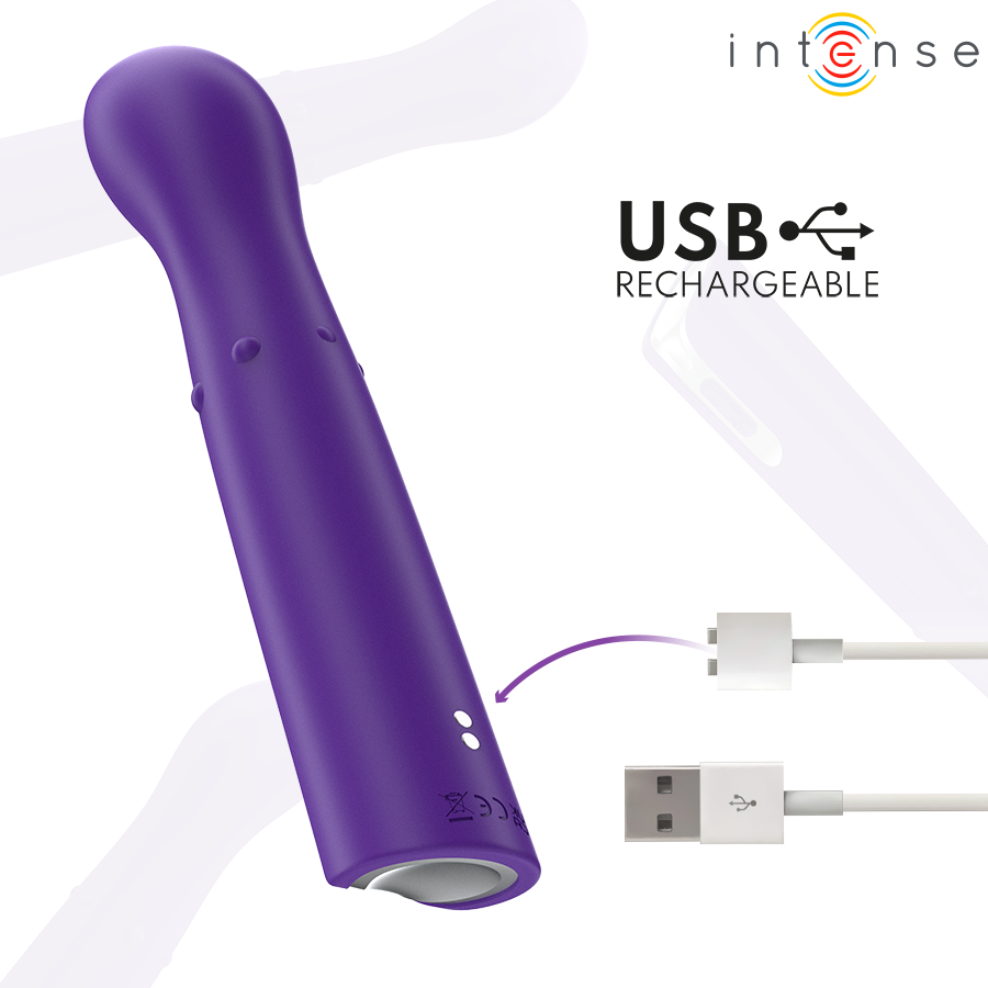 Vibromasseur point G avec mouvement vertical et billes internes — INTENSE HIGH TECH