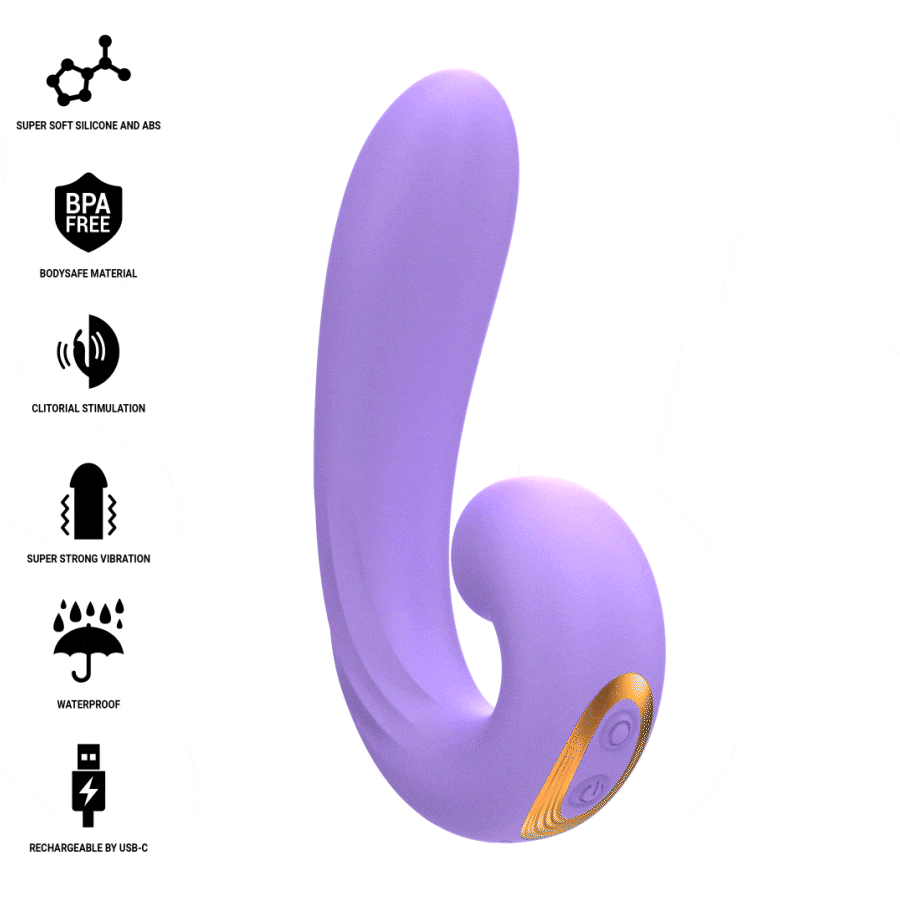 Stimulateur duo vibrant pour clitoris et point G — INTENSE HIGH TECH