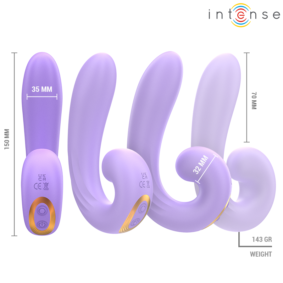 Stimulateur duo vibrant pour clitoris et point G — INTENSE HIGH TECH