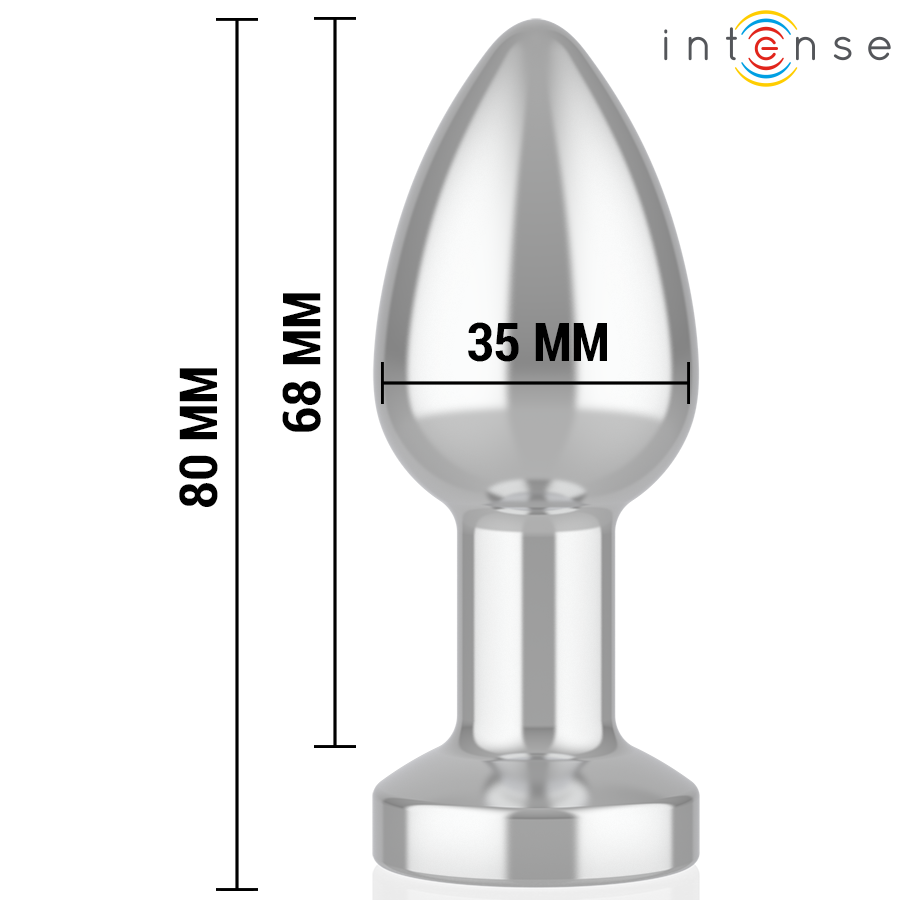 Plug anal vibrant en métal avec LED et télécommande — INTENSE ANAL TOYS