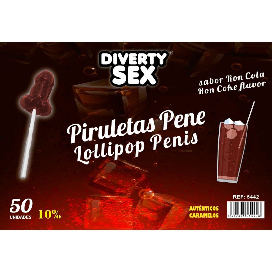 Sucettes rhum-cola espiègles 10% alcool — DIABLO GOLOSO