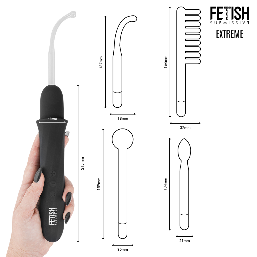 Wand électro-stimulation haute fréquence — FETISH SUBMISSIVE EXTREME
