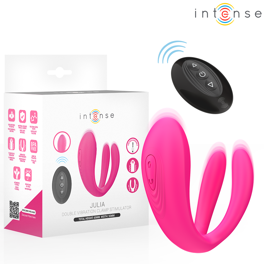 Stimulateur vibrant double télécommandé — INTENSE REMOTE CONTROL