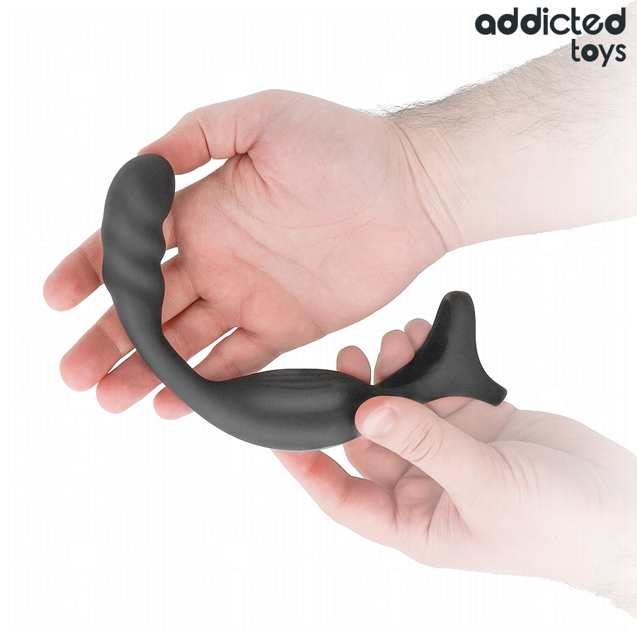 Anneau pénien prostatique double vibrant — ADDICTED TOYS