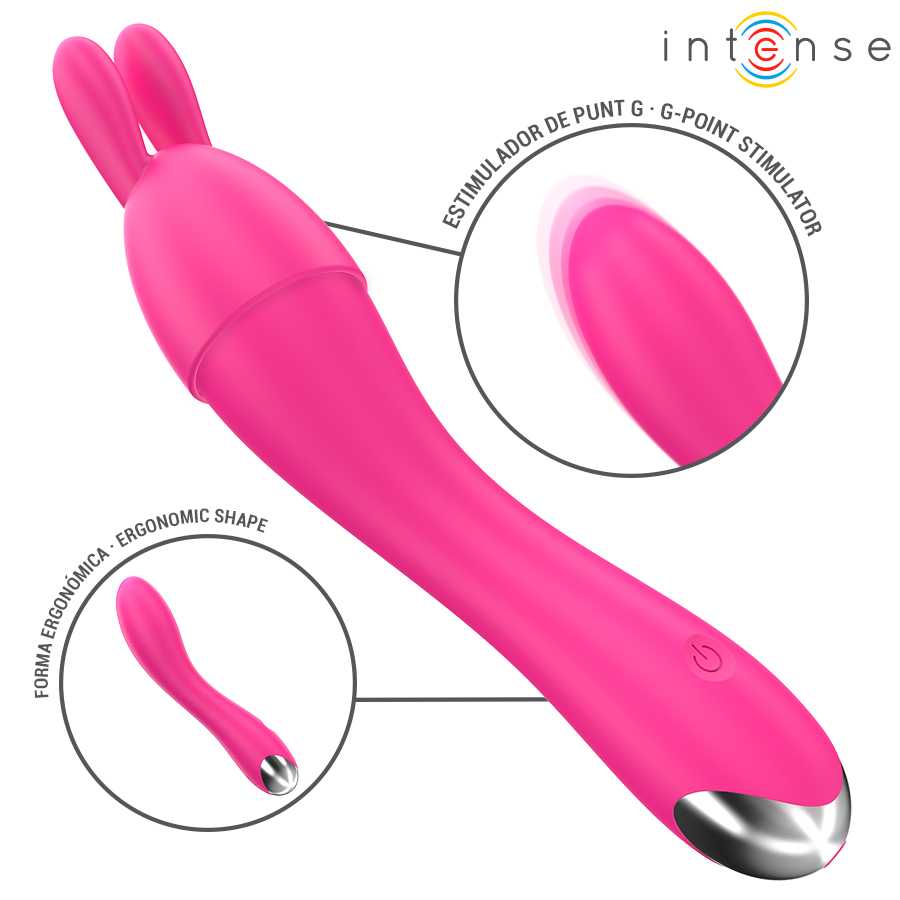 Vibrateur à têtes interchangeables avec 20 modes — INTENSE HIGH TECH