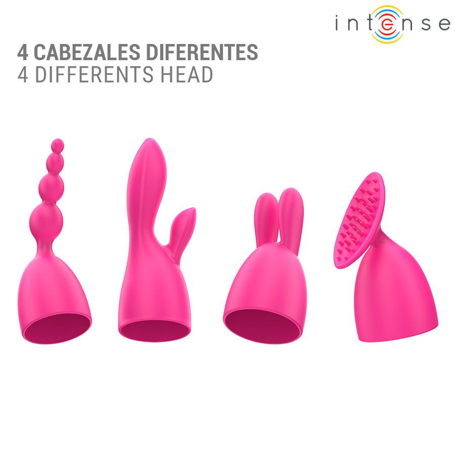 Vibrateur à têtes interchangeables avec 20 modes — INTENSE HIGH TECH