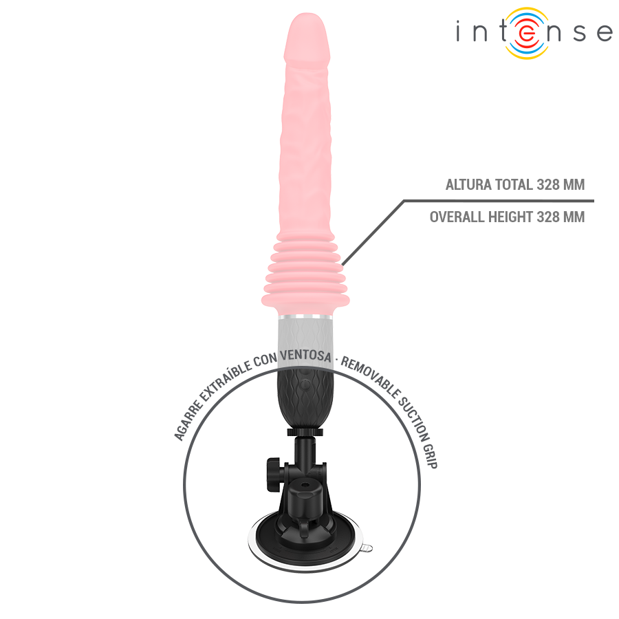 Vibromasseur télécommandé à poussée chauffante Cynthia — Intense High Tech