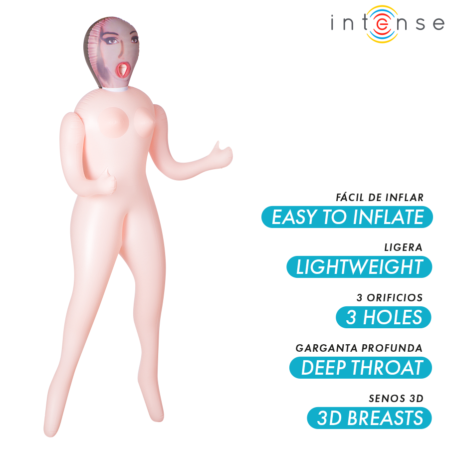 Poupée gonflable Monique trois orifices — INTENSE BODIES & MASTURBATORS